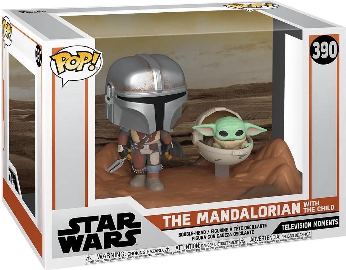 Figurine Funko Pop Star Wars Mandalorian - The Child and Mandalorian