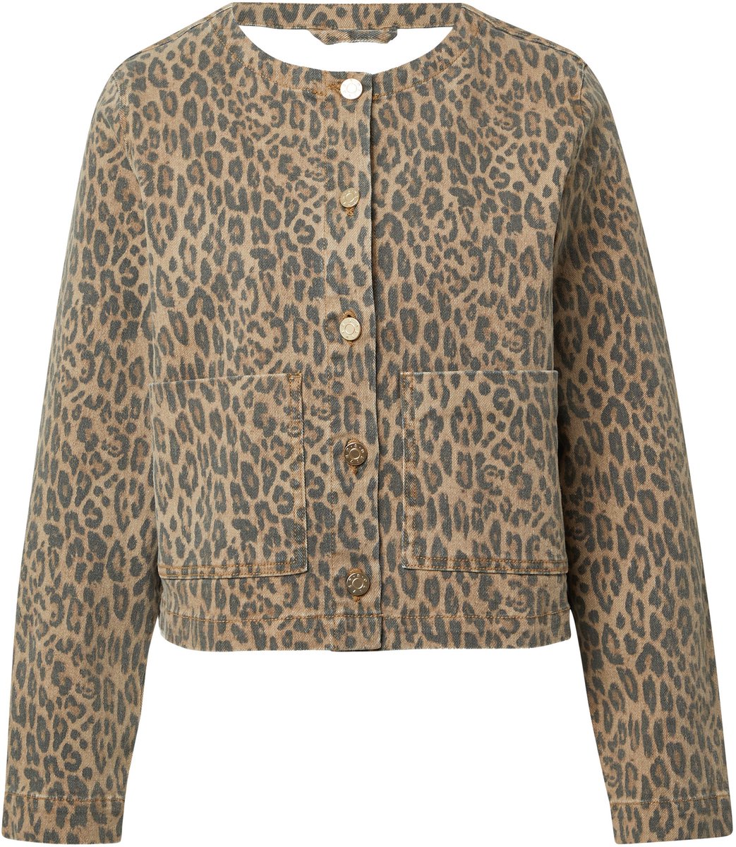 Damen Jeansjacke mit Leopardenmuster s.Oliver