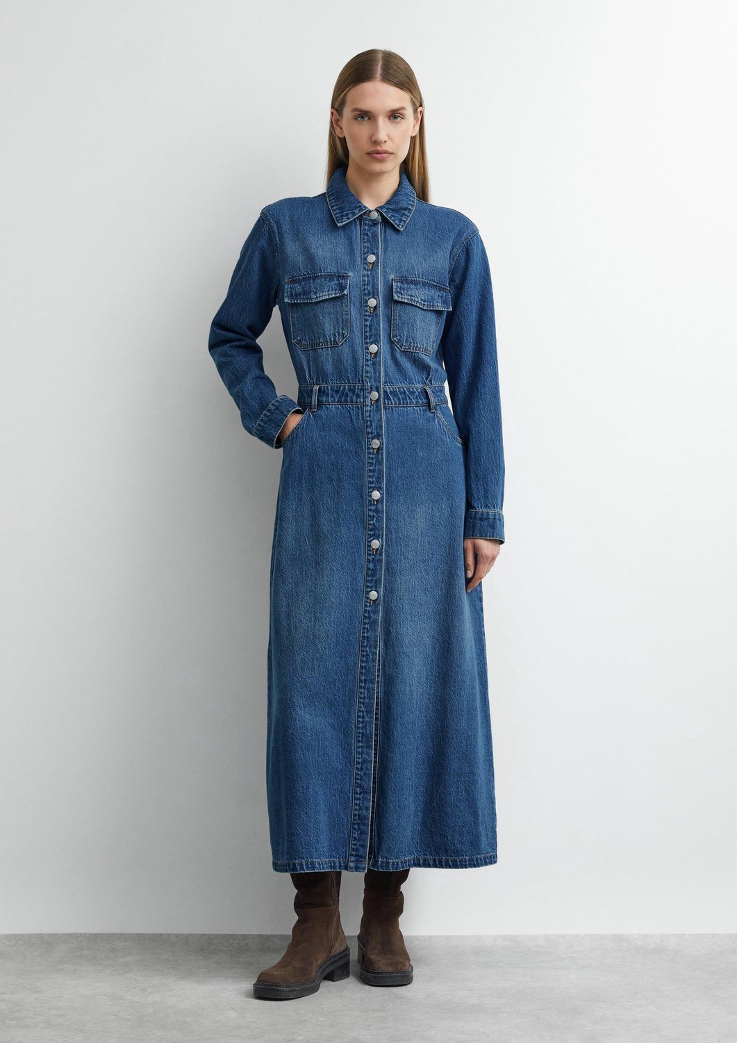 Midi-Jeanskleid Damen COMMA