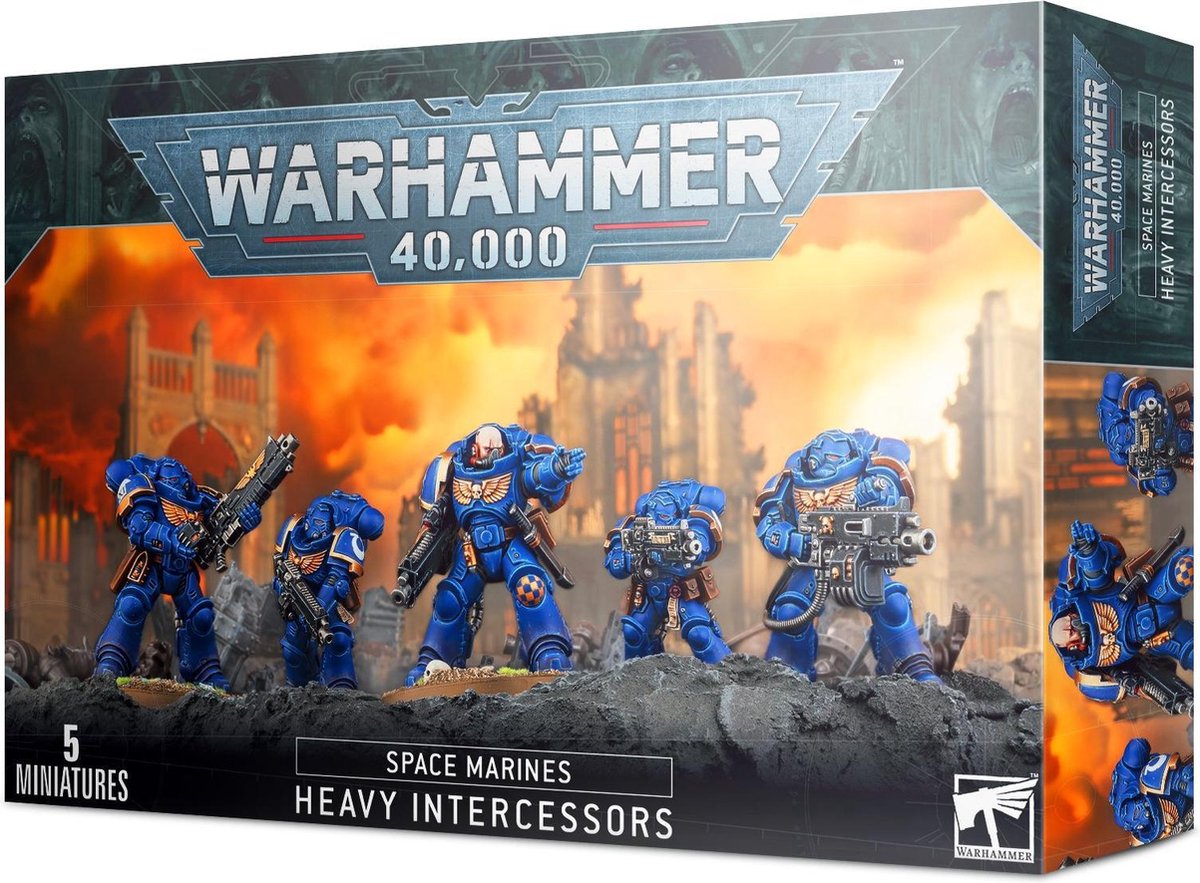 Figurine Games Workshop Warhammer 40k - Space Marine Primaris Intercessors Lourds