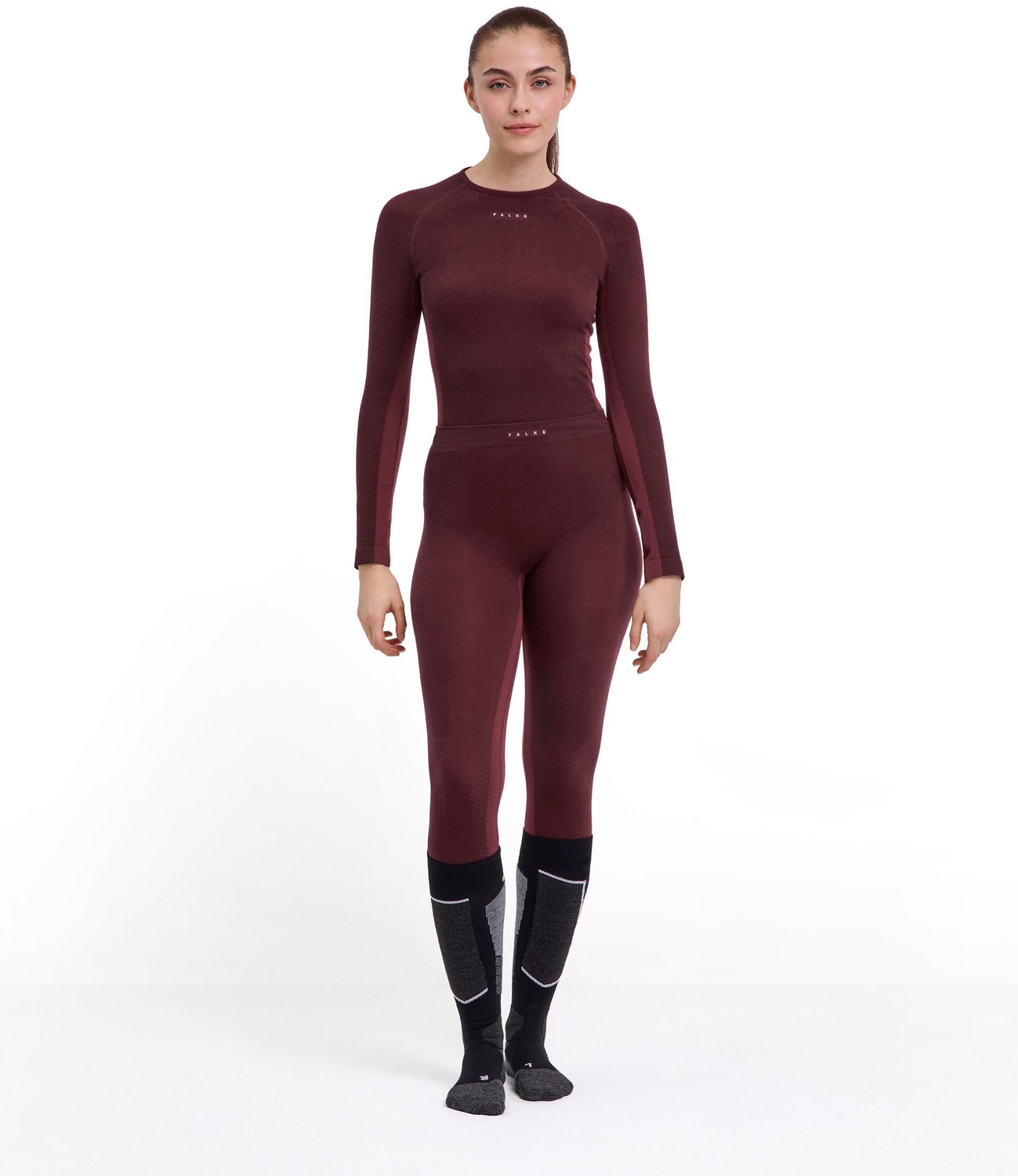 Leggings Damen Falke Wool-Tech