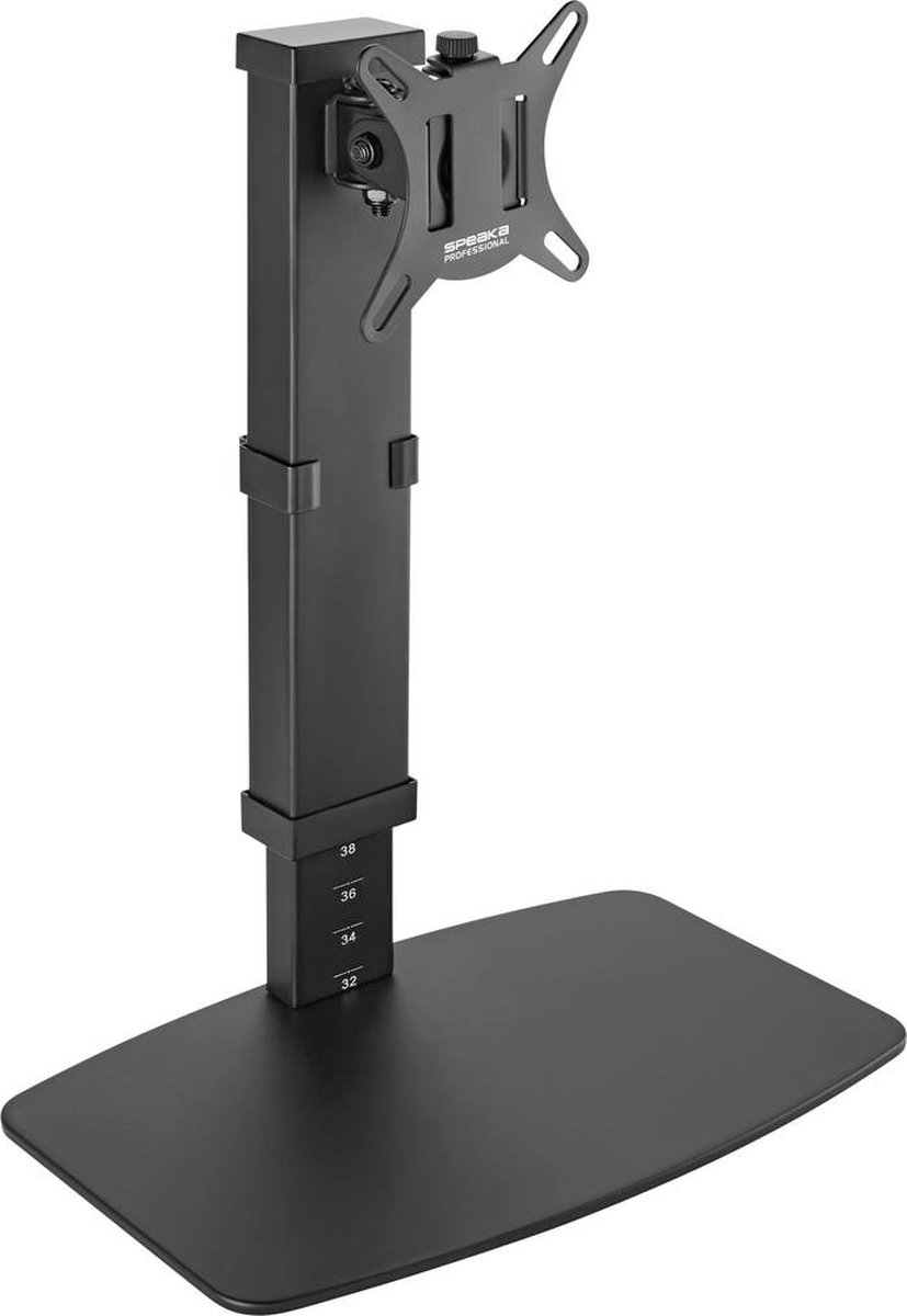 SpeaKa Professional SP-TMS-200 Skærm-bordbeslag 1 Display 43,2 cm (17) - 81,3 cm (32) Sort Højdeindstilling, Vippebar, Bevægelig