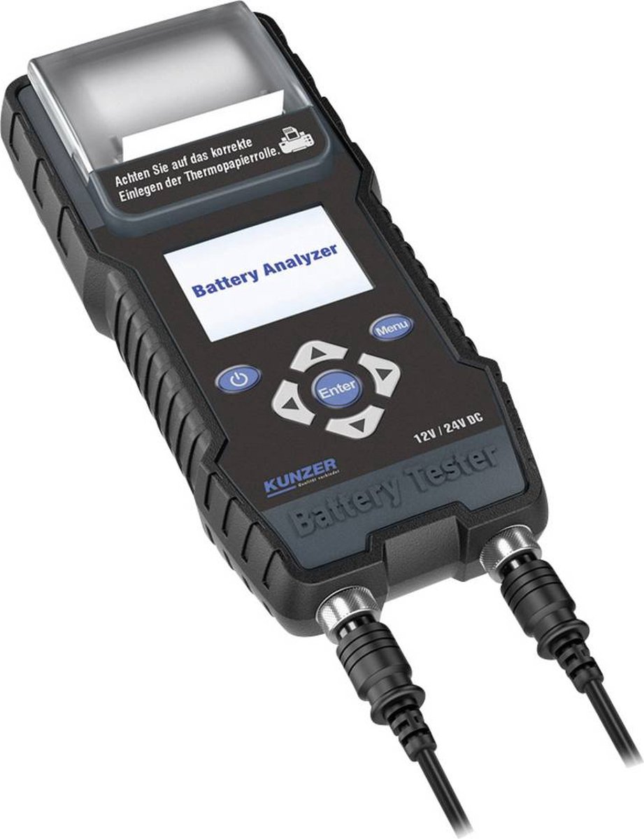 Kunzer Bil-batteritester 24 V, 12 V 25 cm x 11 cm x 6 cm