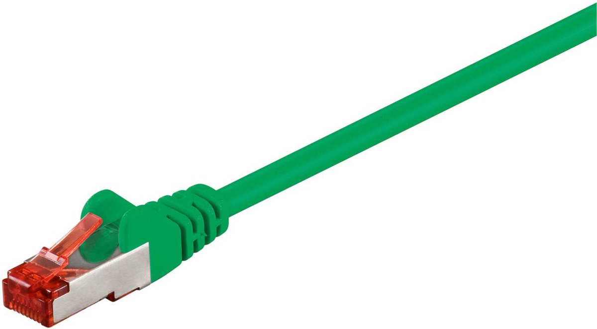 MicroConnect SSTP610G RJ45 Netværkskabel, patchkabel   10 m Grøn  1 stk