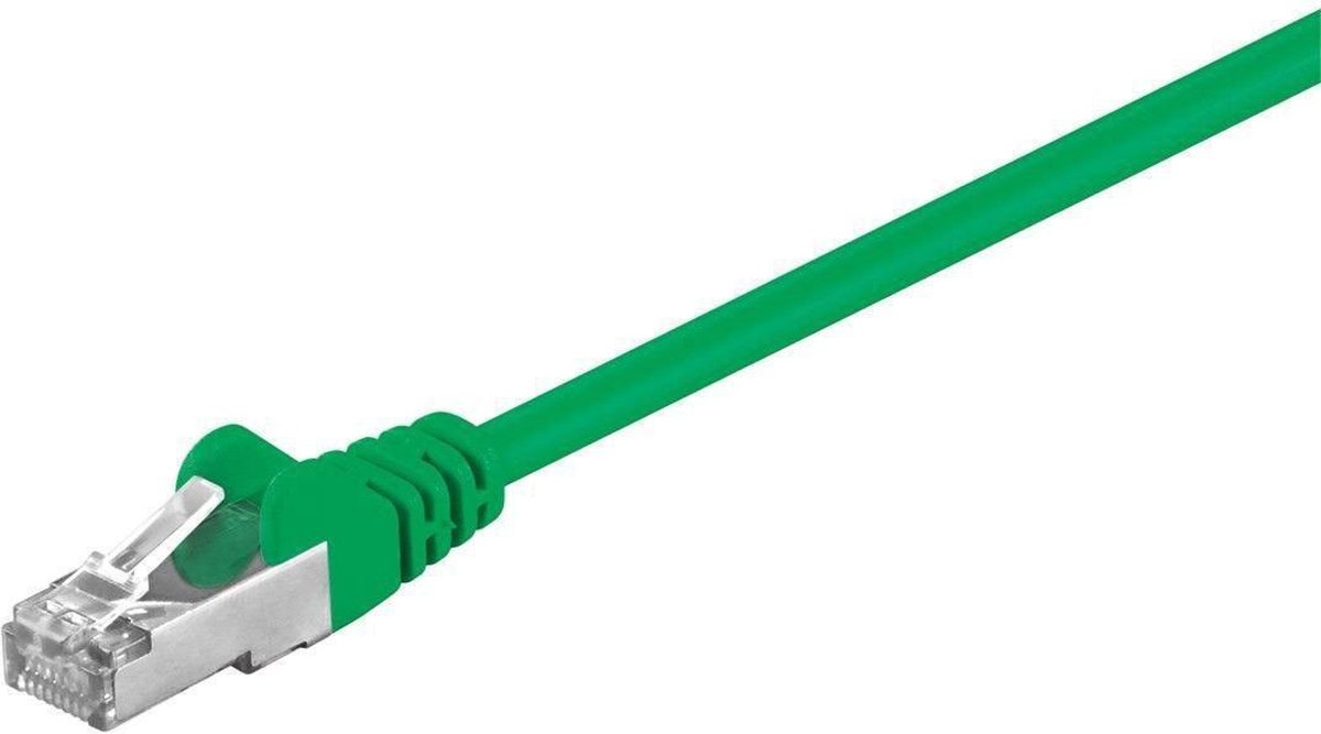 MicroConnect STP505G RJ45 Netværkskabel, patchkabel   5 m Grøn  1 stk