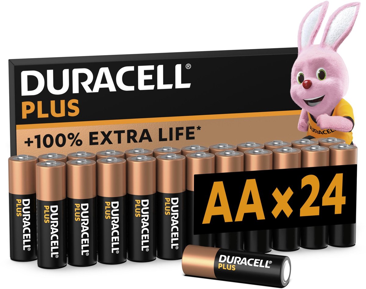 Duracell Plus Power AA-batteri Alkali-mangan 1.5 V 24 stk
