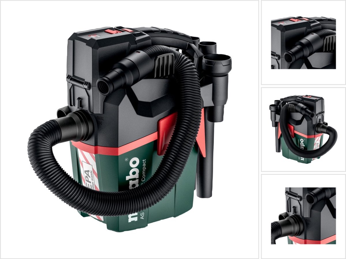 Metabo AS 18 HEPA PC COMPACT 602029850 Våd-/tørsuger 6 l uden batteri