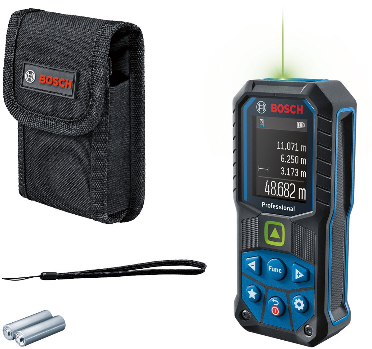 Bosch Professional GLM 50-25 G Laserafstandsmåler Stativadapter 6,3 mm (1/4). 50 m