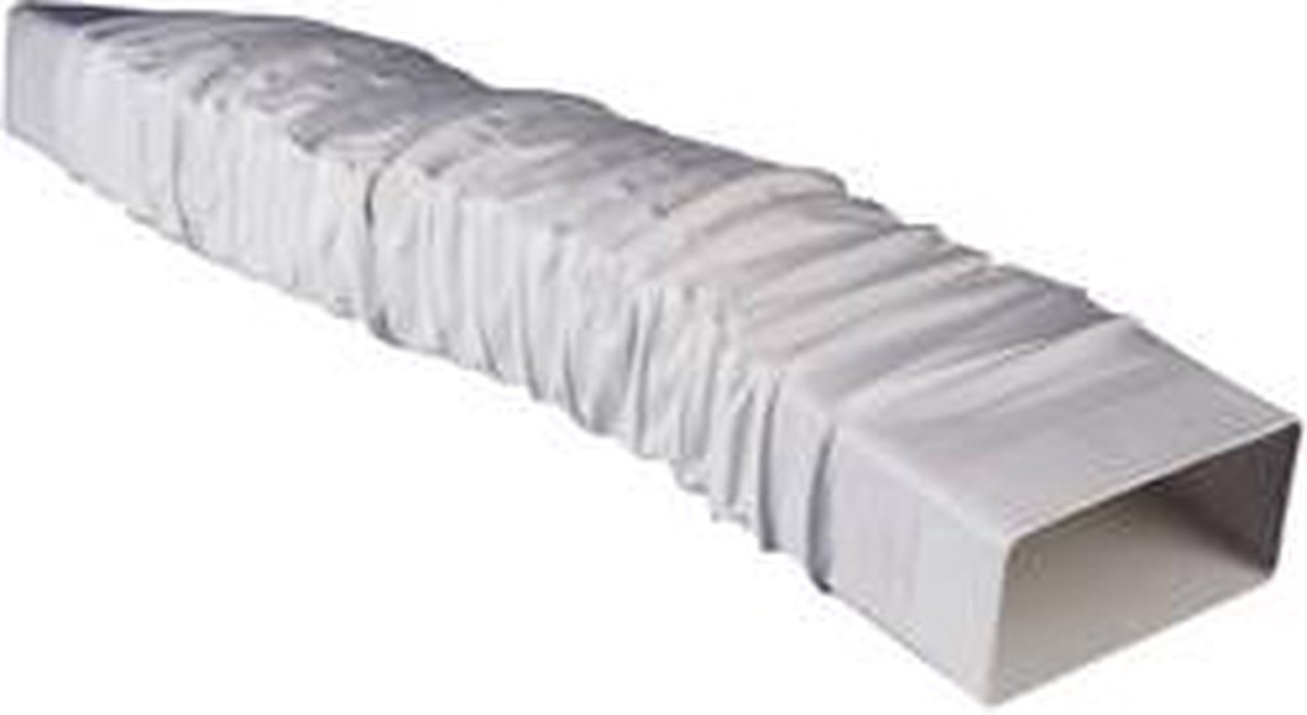 Wallair N15898 Fladkanals-ventilationssystem 150 Fleksibel firkantet rør-adapter