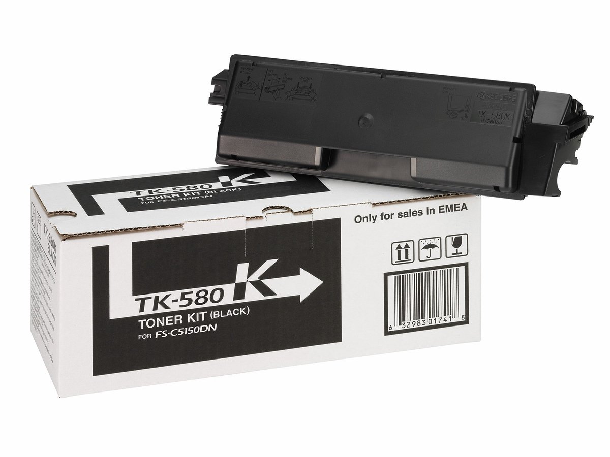 Kyocera Tonere TK-580K Original Sort 3500 Sider 1T02KT0NL0