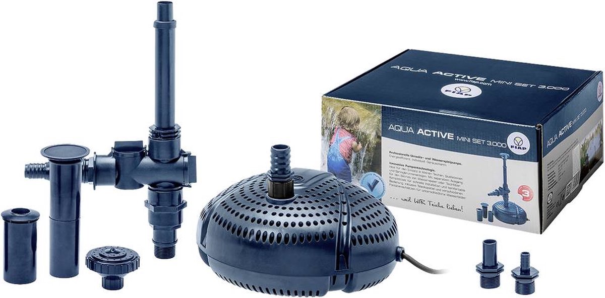 FIAP 2717 Aqua Active Mini SET 3000 Springvandspumpe, Vandspilpumpe 3000 l/h