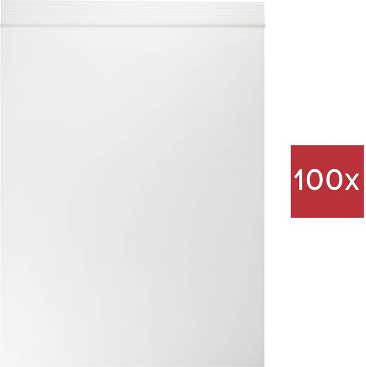 TRU COMPONENTS Tryklukningspose uden tekstlabels (L x B) 250 mm x 180 mm Transparent Polyethylen 100 stk