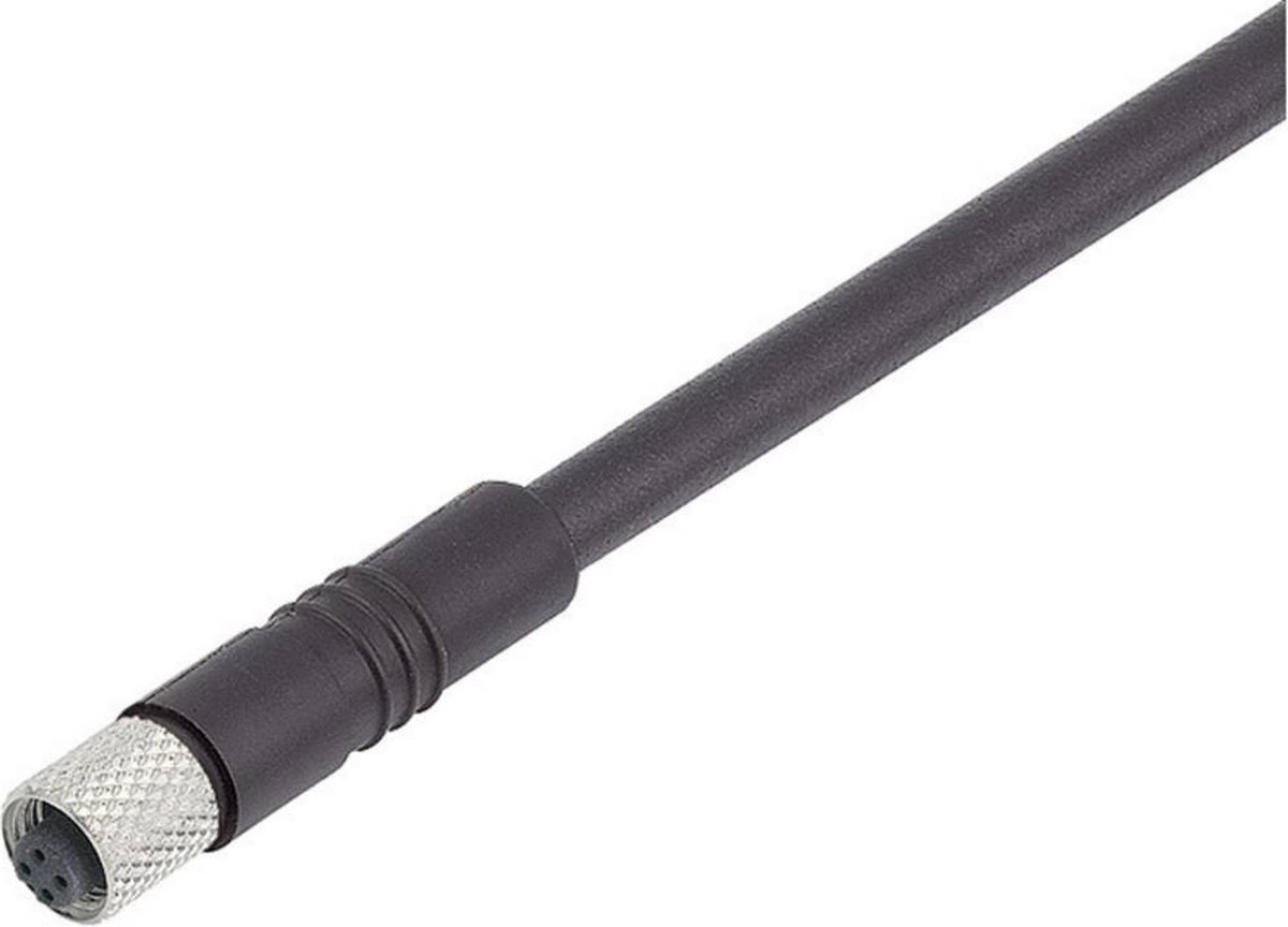 binder 79-3108-35-04 Sensor-, aktuator-stik, M5 Tilslutning, lige 5.00 m Pol-tal (RJ): 4 1 stk