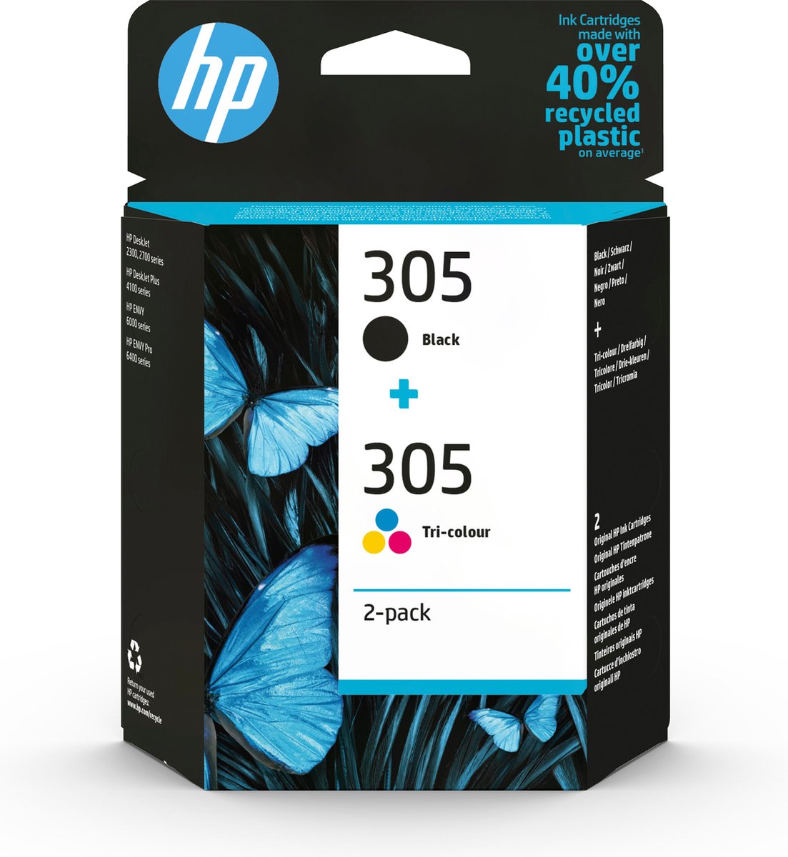 HP Inc. Blæk 6ZD17AE Original Sort, Cyan, Magenta, Gul 6ZD17AE