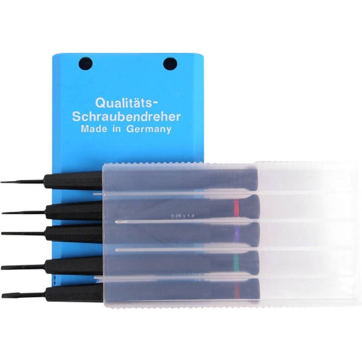 BERNSTEIN Tools for Electronics 4-380 Urmager-skruetrækker-sæt 5 dele Klinge-bredde: 1 mm, 1.5 mm, 2 mm, 2.5 mm, 3 mm