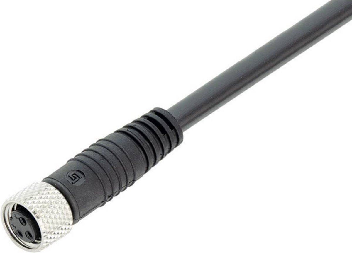 binder 79-3406-55-03 Sensor-, aktuator-stik, M8 Tilslutning, lige 5.00 m Pol-tal (RJ): 3 1 stk