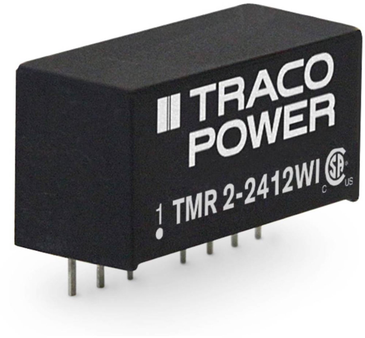TracoPower TMR 2-2412WI DC/DC-omformer, print 24 V/DC 12 V/DC 165 mA 2 W Antal udgange: 1 x Indhold 1 stk