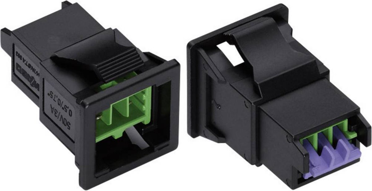 WAGO 893-2012 Strømstik WINSTA KNX Stik, lige Samlet poltal: 2 3 A Grøn 1 stk Piece