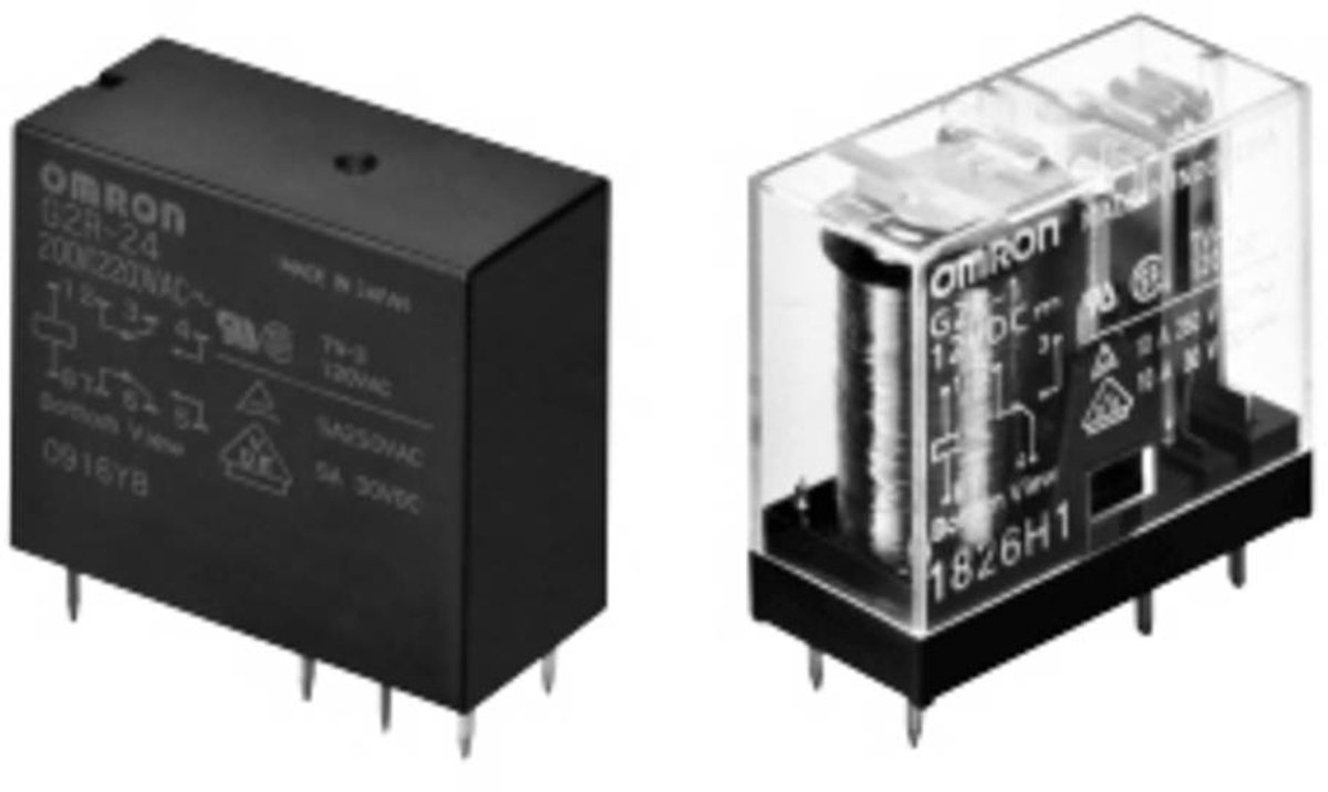 Aratas G2R-2A4-DC12 Powerrelæ 12 V/DC 5 A 2 x sluttekontakt 1 stk Bag