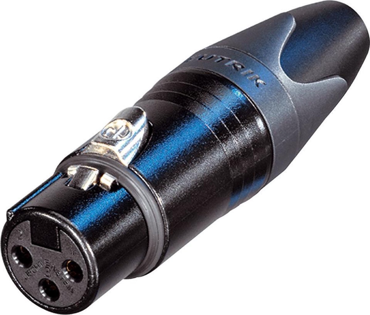 Neutrik NC3FXX-BAG XLR-stik Tilslutning, lige Poltal: 3 Sort 1 stk