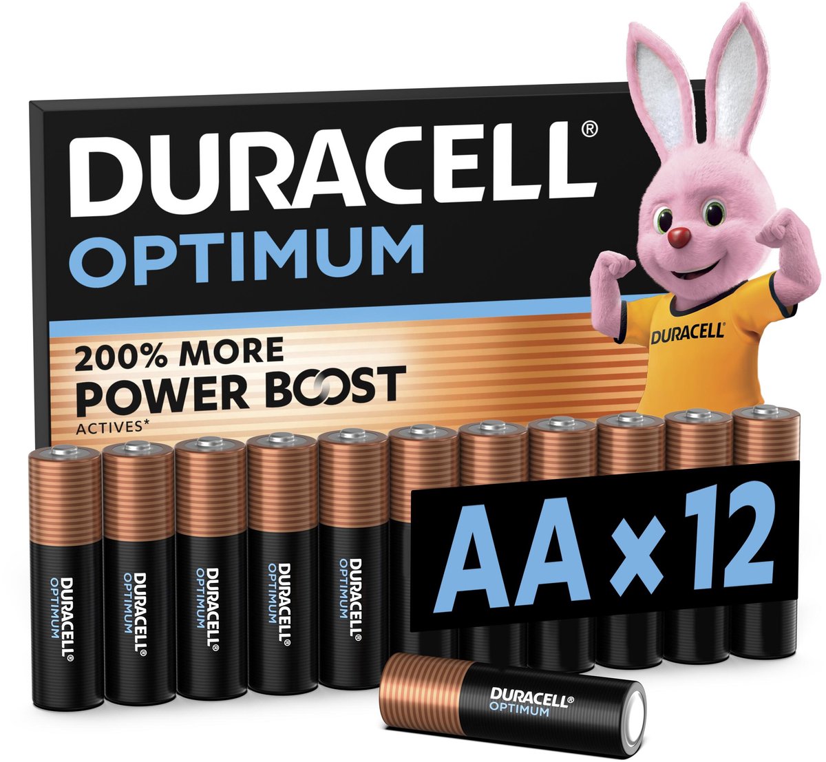 Duracell Optimum AA-batteri Alkali-mangan 1.5 V 12 stk