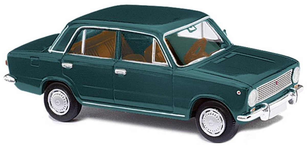 Busch 50109 H0 Personbil model Lada 1200 / Shiguli 2101, mørkegrøn