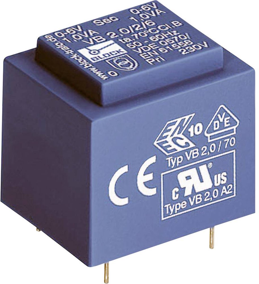 BLOCK VB 3,2/1/15 Printtransformator 1 x 230 V 1 x 15 V/AC 3.20 VA 213 mA
