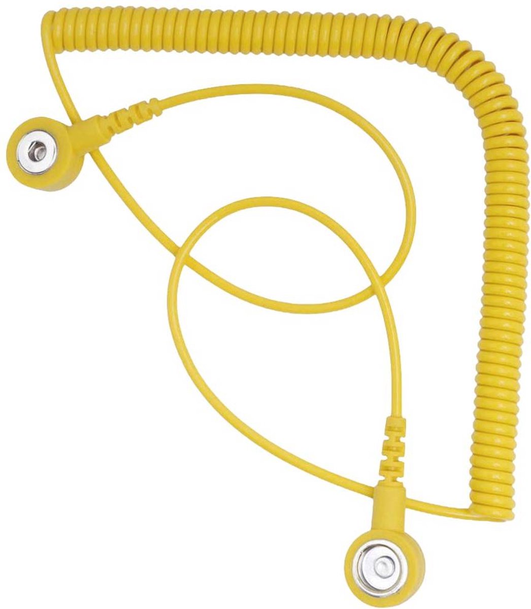 BERNSTEIN Tools for Electronics Spiralsnoet ESD-ledning Gul