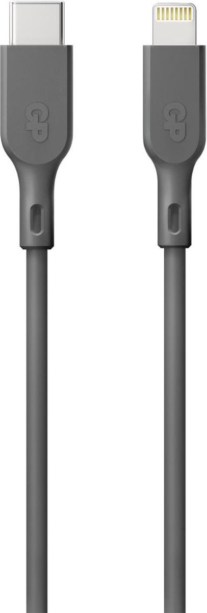 GP USB-opladerkabel USB 2.0 USB-C® stik, Apple Lightning-stik 1.00 m Grå GPCBCL1PGYUSB221