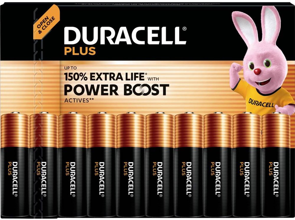 Duracell Plus Power Boost AA-batteri 1.5 V 40 stk