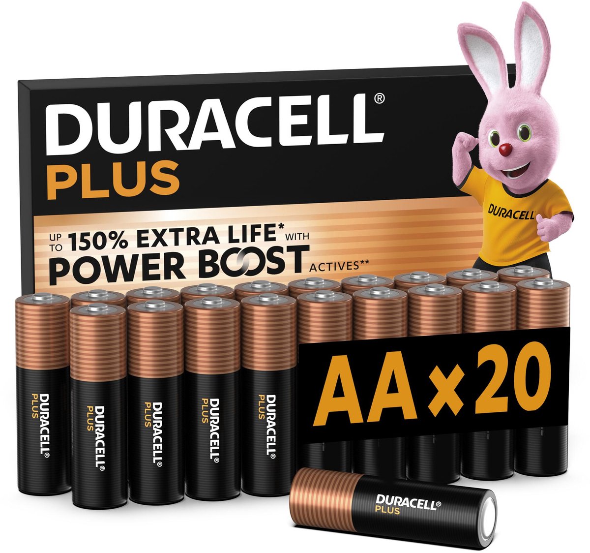 Duracell Plus Power Boost AA-batteri 1.5 V 20 stk