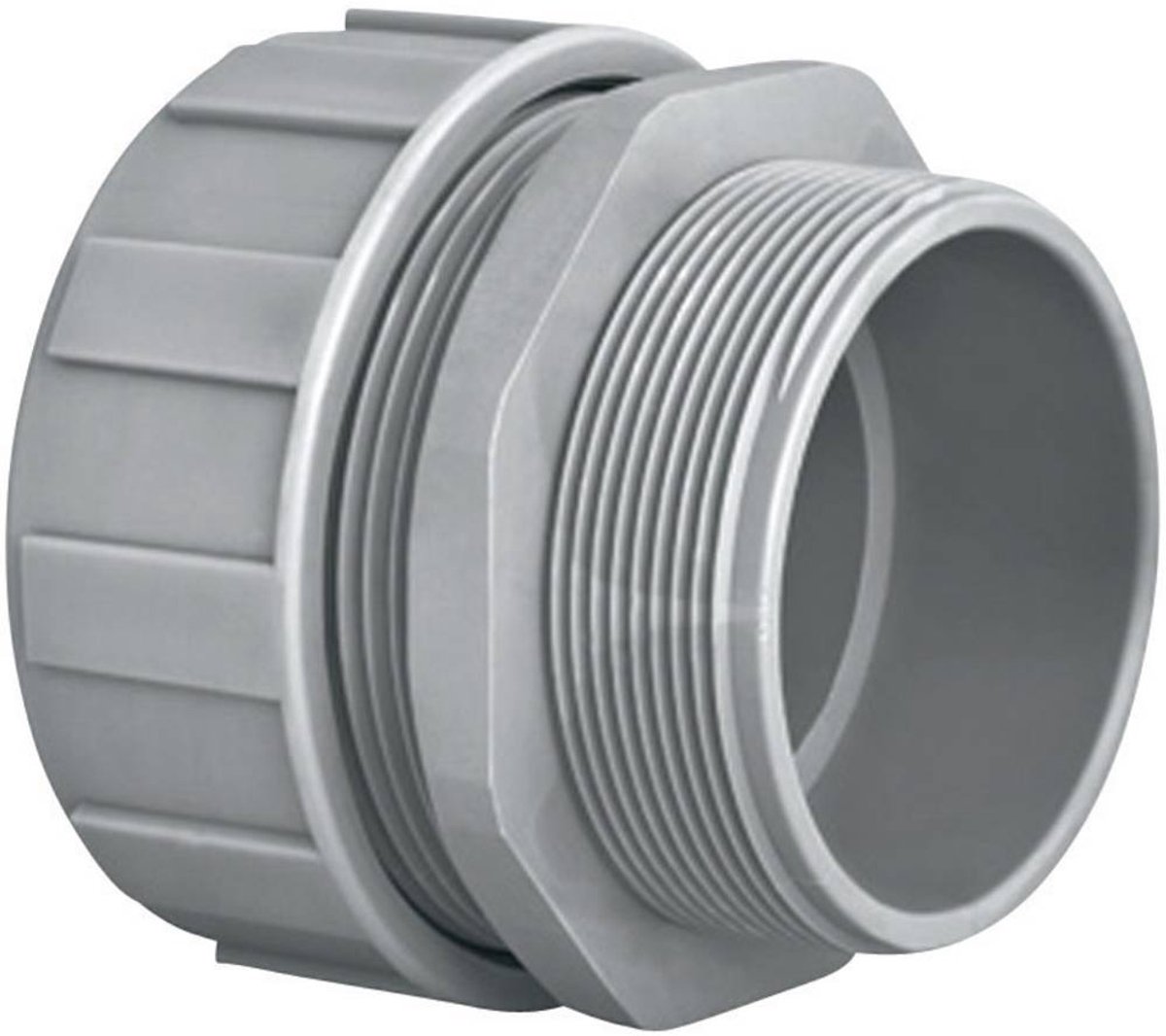HellermannTyton 166-40707 PSR40-S-M40 Slangeforskruning Grå M40 35.40 mm Lige 1 stk