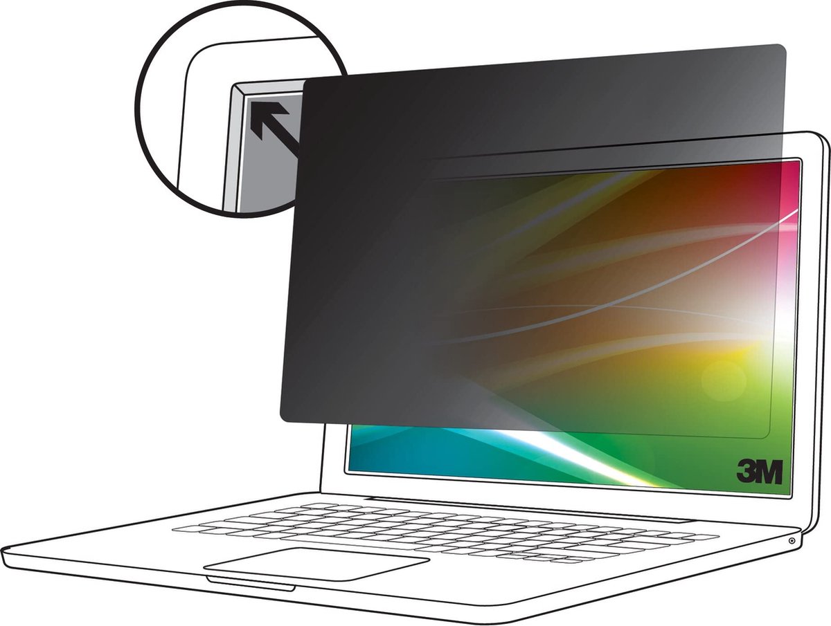 3M Bright Screen BP140W1B Beskyttelsesfolie Bærbar computer 35,6 cm (14) Billedformat: 16:10 7100288084 Universal