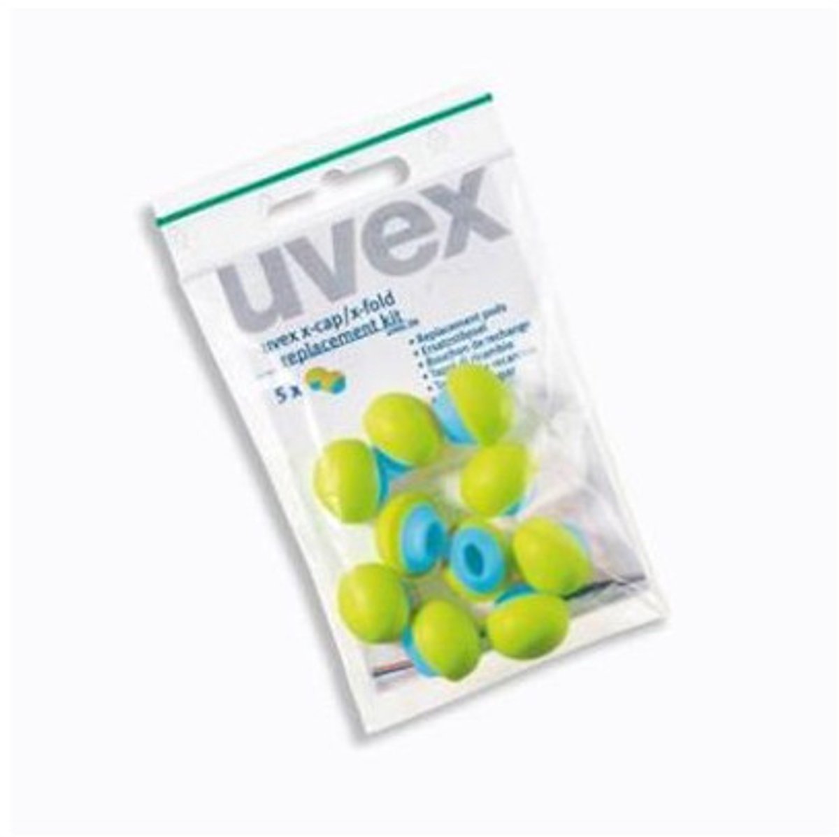 uvex X-CAP X-FOLD 2125351 Reserveørepropper til bøjlehøreværn 5 Paar