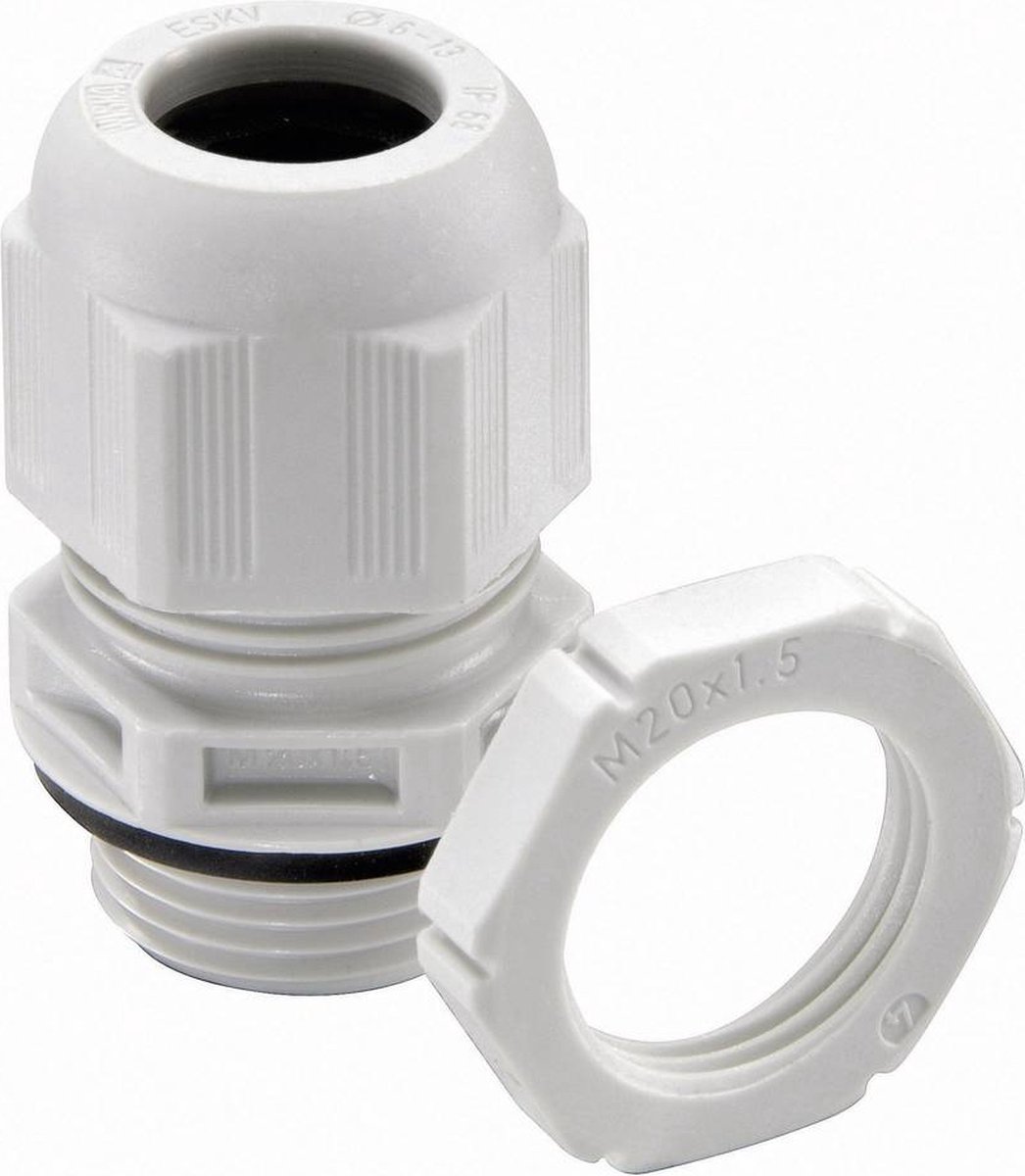 Wiska 10066524 Kabelforskruning M12 Polyamid Gråhvid (RAL 7035) 50 stk