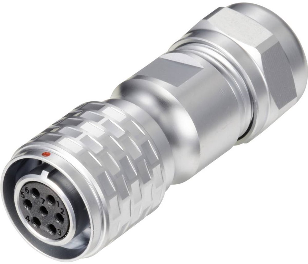 Weipu SF1210/S7 II Rundstik Kobling, lige Samlet poltal: 7 Serie (rundstikforbindelse): SF12 1 stk