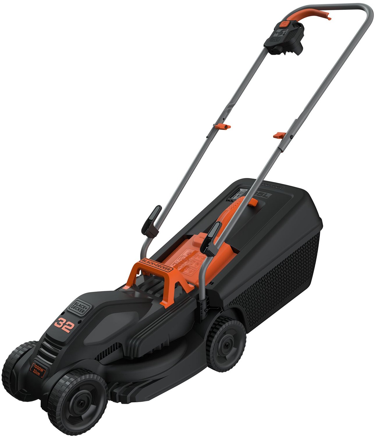 Black & Decker BEMW351-QS El Plæneklipper med justering af skærehøjde 1000 W Skærebredde (max.) 32 cm