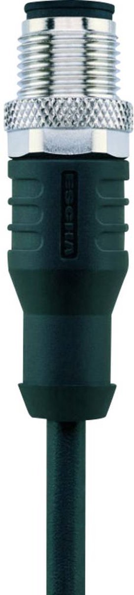 Escha 8043817 Sensor-, aktuator-stik, M12 Stik, lige 2.00 m Pol-tal (RJ): 4 1 stk