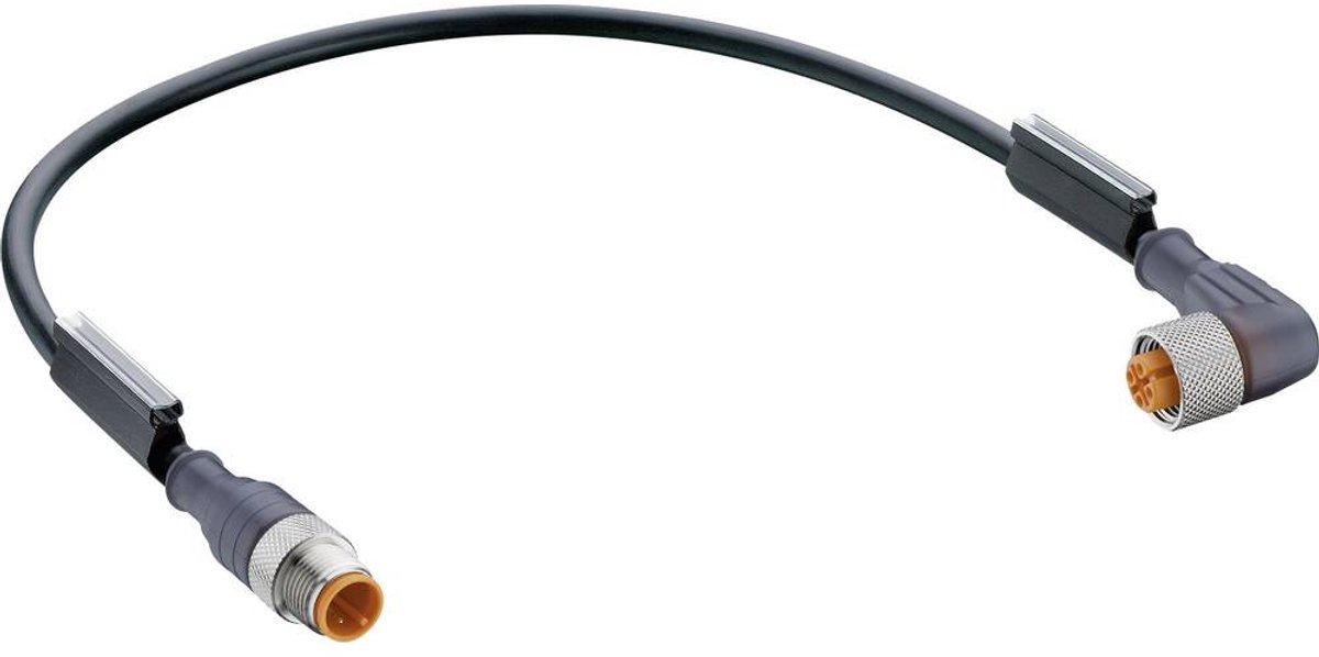 Belden 43776-1 Sensor-, aktuator-stik, M12 Stik, lige, Tilslutning, vinklet 2.00 m Pol-tal (RJ): 4 1 stk