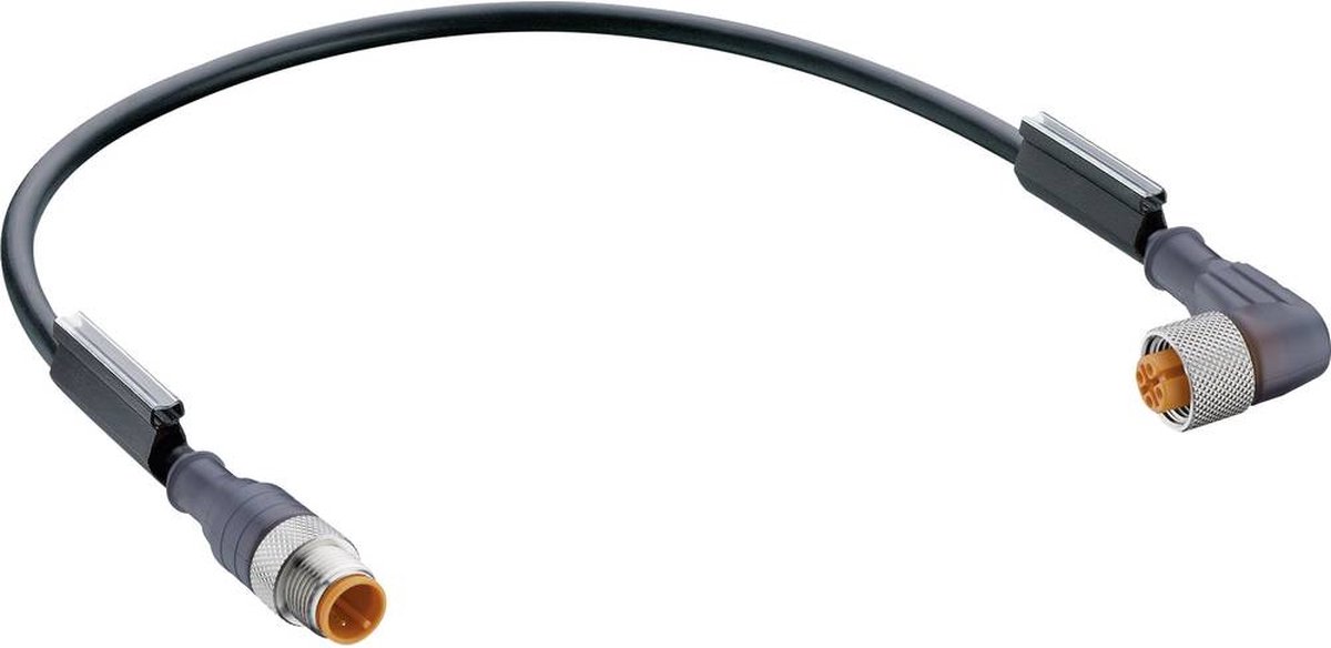 Belden 44203-1 Sensor-, aktuator-stik, M12 Stik, lige, Tilslutning, vinklet 3.00 m Pol-tal (RJ): 4 1 stk