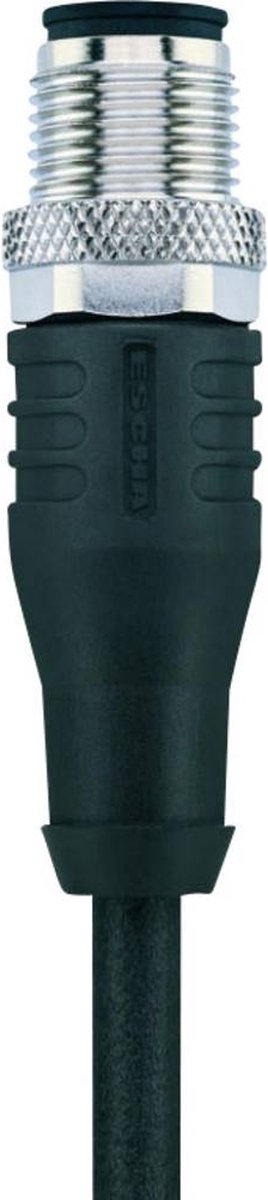 Escha 8046807 Sensor-, aktuator-stik, M12 Stik, lige 2.00 m Pol-tal (RJ): 8 1 stk