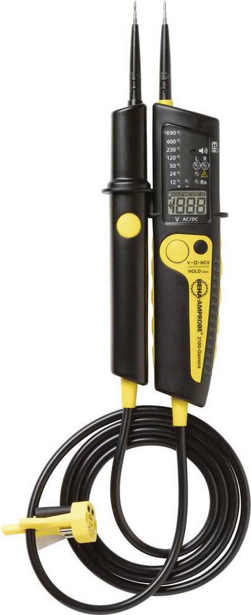 Beha Amprobe 2100-GAMMA+ To-polet spændingstester CAT III 1000 V, CAT IV 600 V Akustik, LCD, LED
