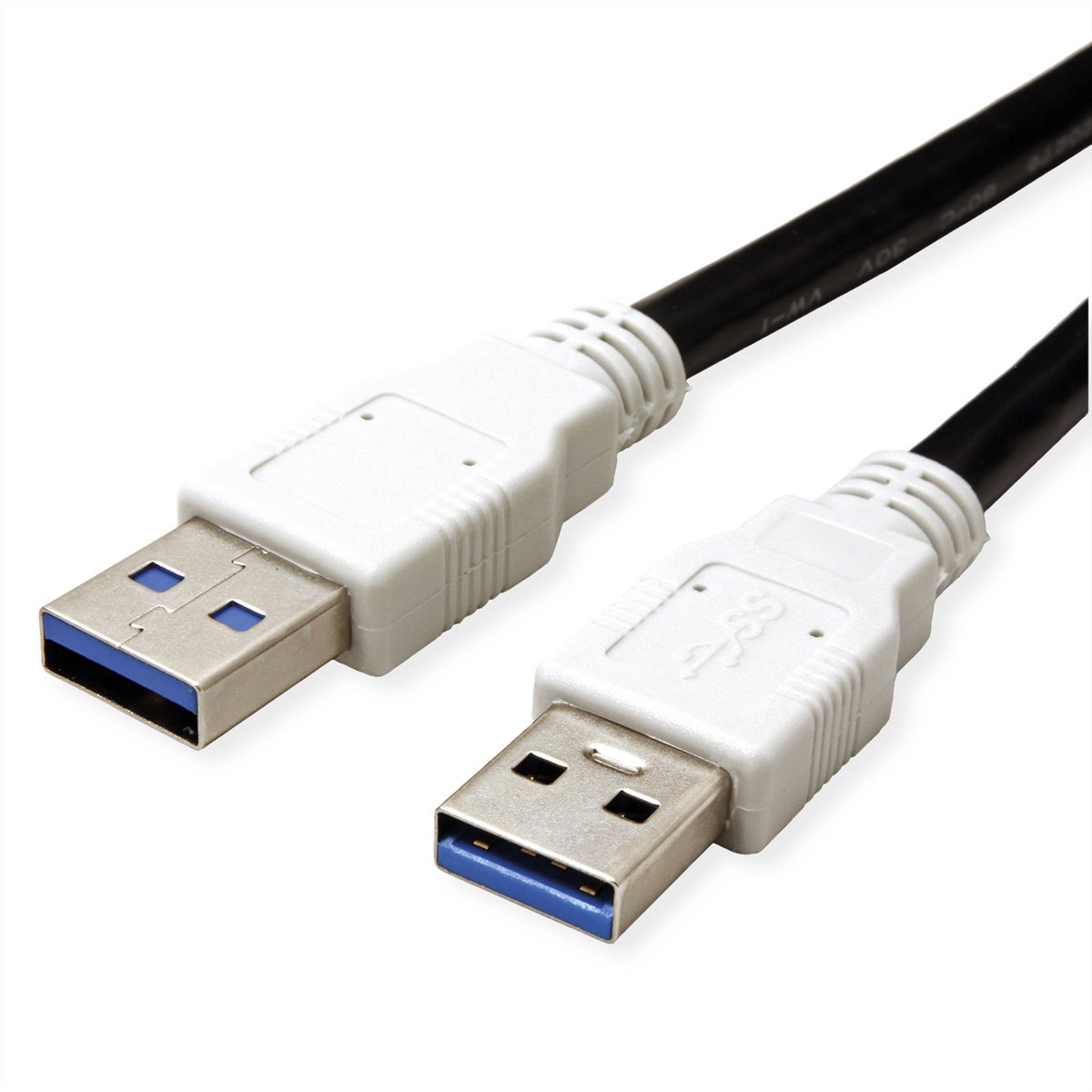 Bachmann USB-kabel  USB 3.0 USB-A-hanstik 1 m Sort PVC-kappe 918.176