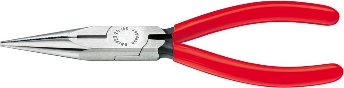 Knipex 25 01 160 Elektronik og finmekanik Fladrundtang Lige Vanadium elektrostål 160 mm
