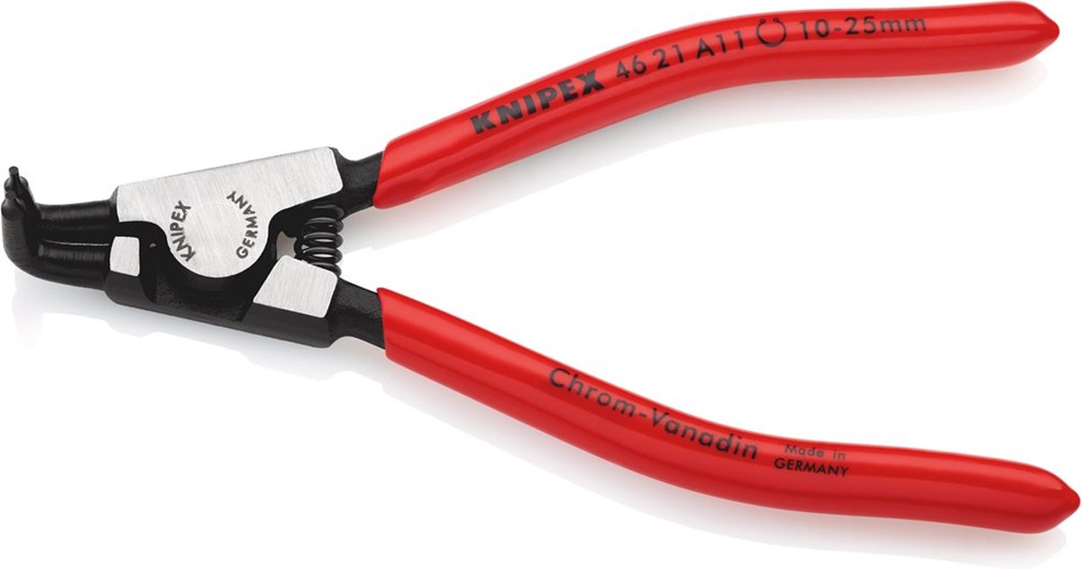 Knipex 46 21 A11 Seegeringtang Passer til Udvendige ringe 10-25 mm Spids form vinklet 90°