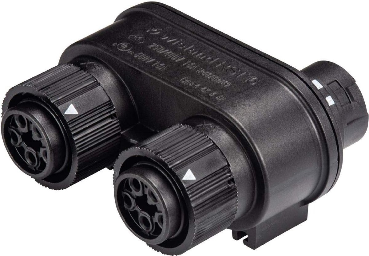 Wieland Electric 46.050.1253.1 Rundstik fordeler Samlet poltal: 4 + PE Serie (rundstikforbindelse): RST® MINI 1 stk