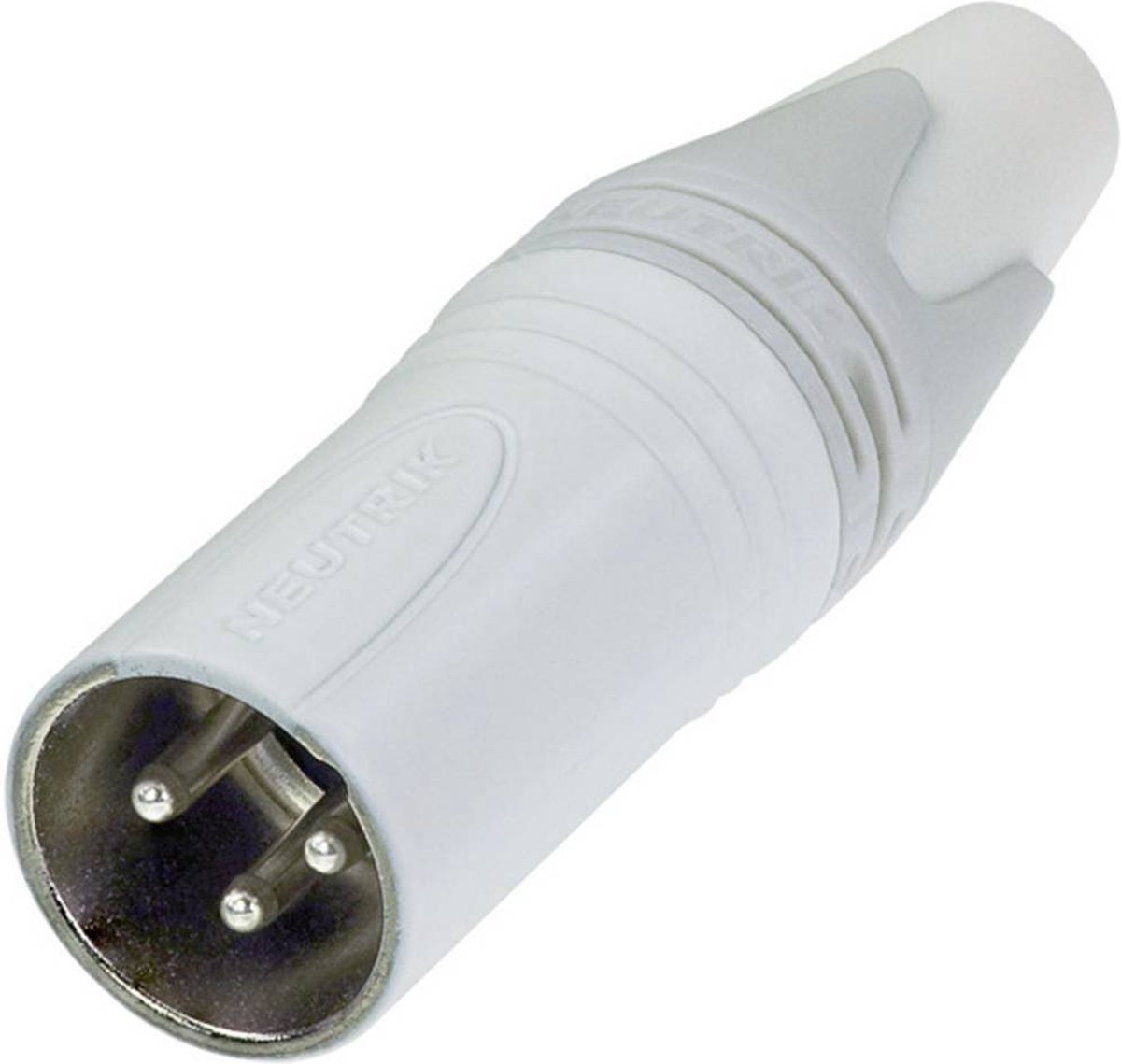 Neutrik NC3MXX-WT XLR-stik Stik, lige Poltal: 3 Hvid 1 stk