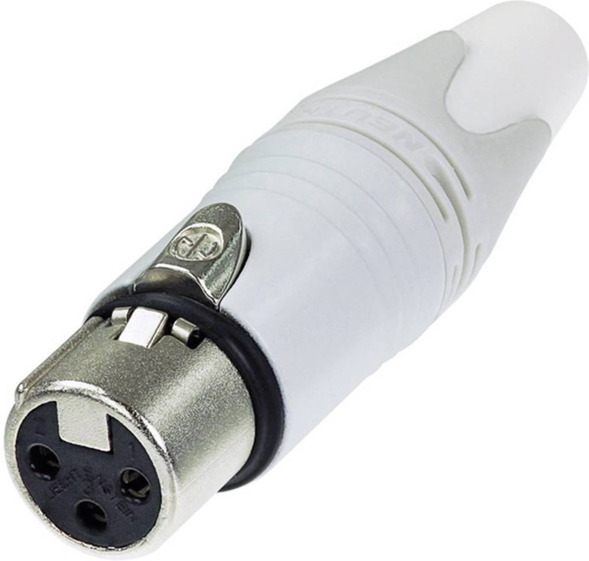 Neutrik NC3FXX-WT XLR-stik Tilslutning, lige Poltal: 3 Hvid 1 stk