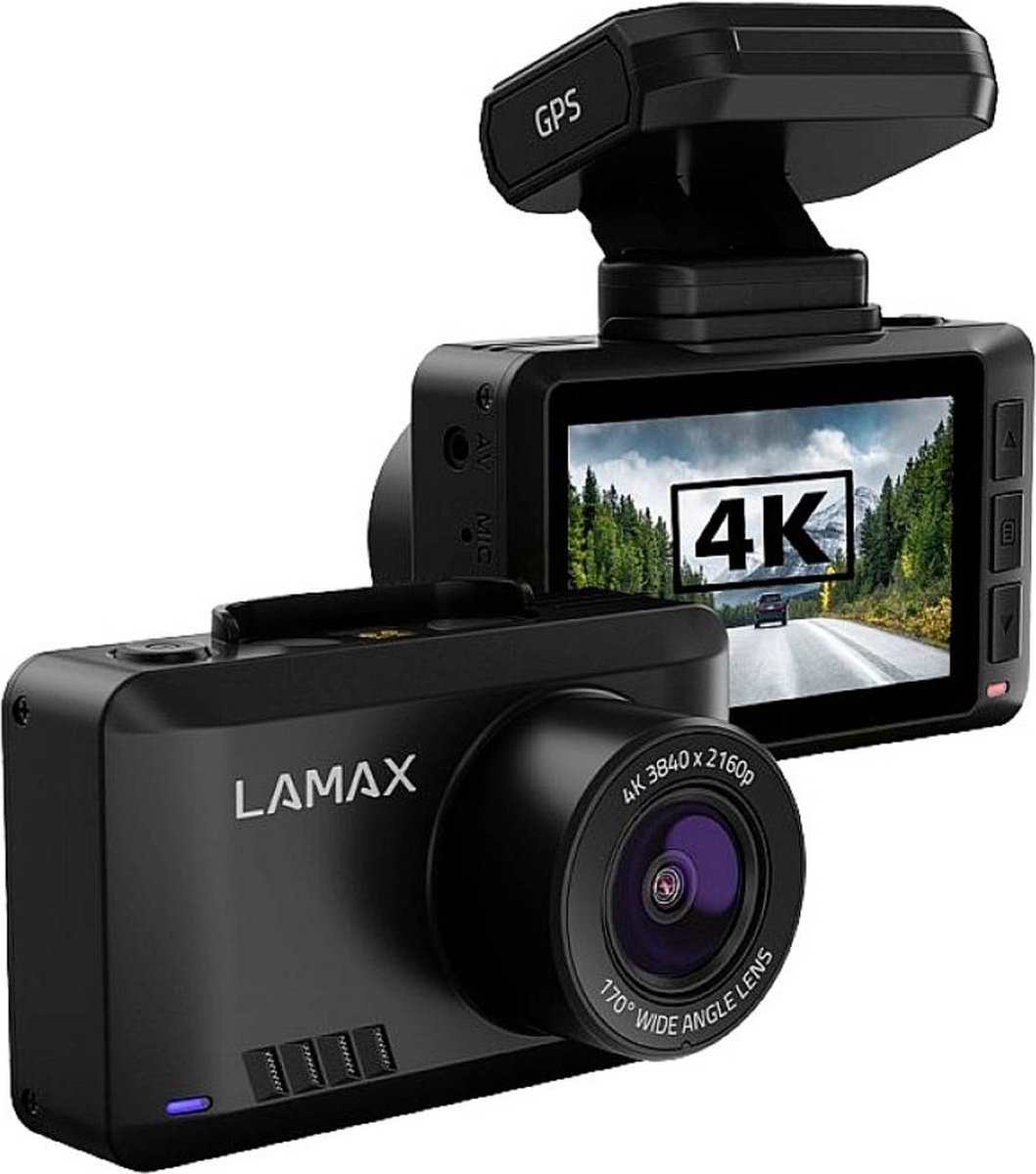Lamax T10 Dashcam med GPS Betragtningsvinkel horisontal=170 ° Datavisning i video, G-sensor, WDR, Sløjferegistrering, Automatisk start, GPS med