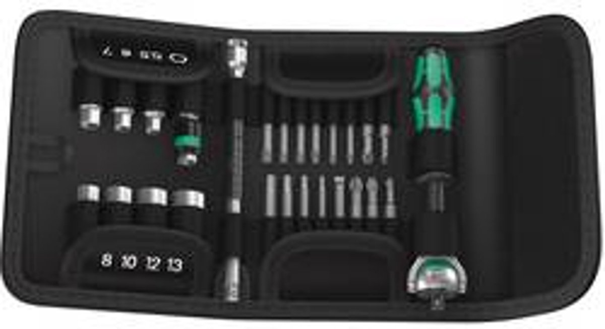 Wera Kraftform Kompakt Zyklop Topnøgle-bit-sæt Metrisk 1/4 (6,3 mm) 26 dele 05051045001